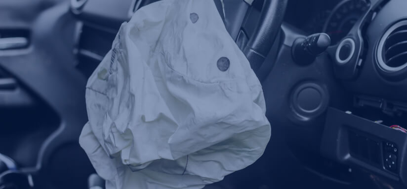 deployed airbag after commercial vehicle accident