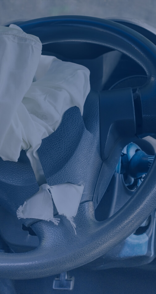 deployed airbag after accident