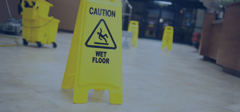 wet floor caution sign