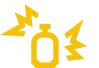 propane gas explosion icon