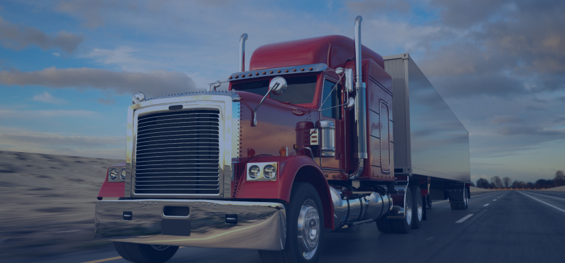 18 wheeler truck on highway