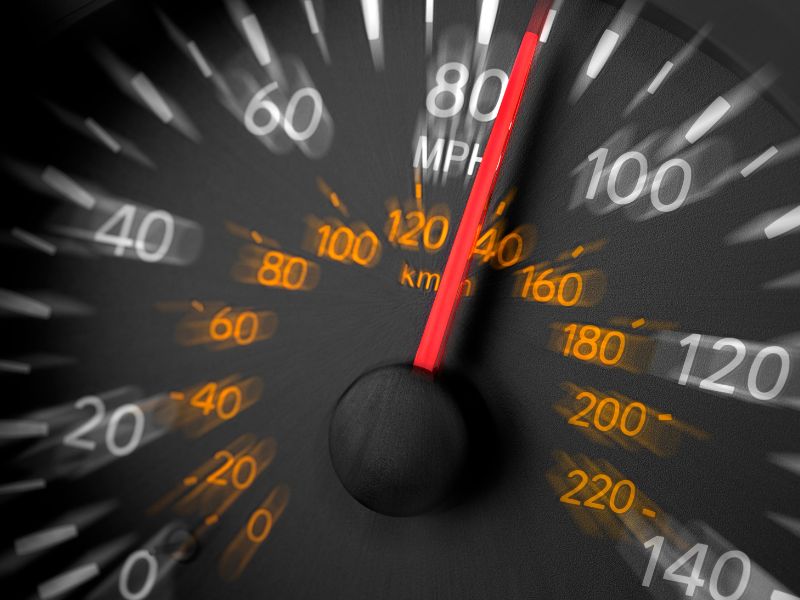 speeding car