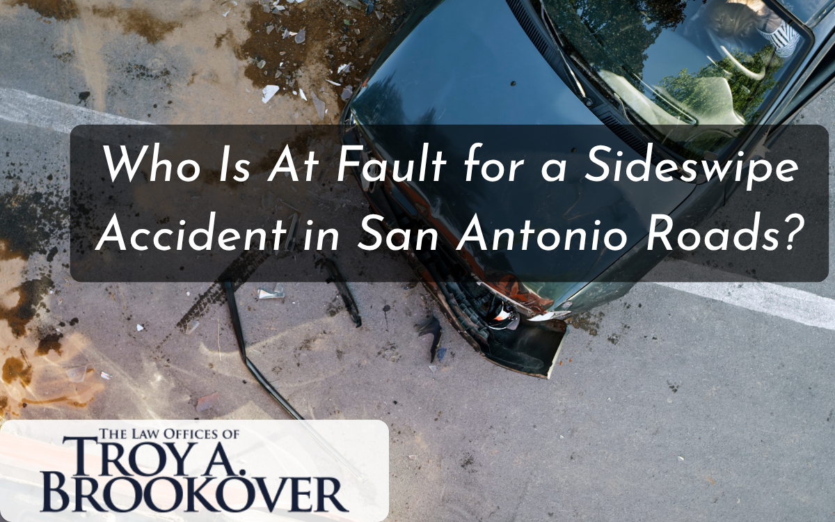 Who Is At Fault for a Sideswipe Accident in San Antonio Roads?